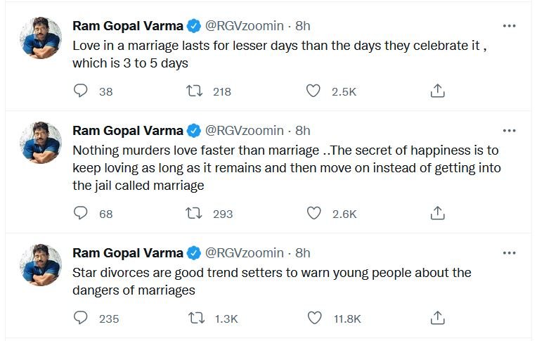 ‘स्मार्ट लोग प्यार करते हैं और मूर्ख लोग शादी…’ ऐश्वर्या-धनुष के तलाक पर फिल्ममेकर राम गोपाल वर्मा ने की ऐसी टिप्पणी