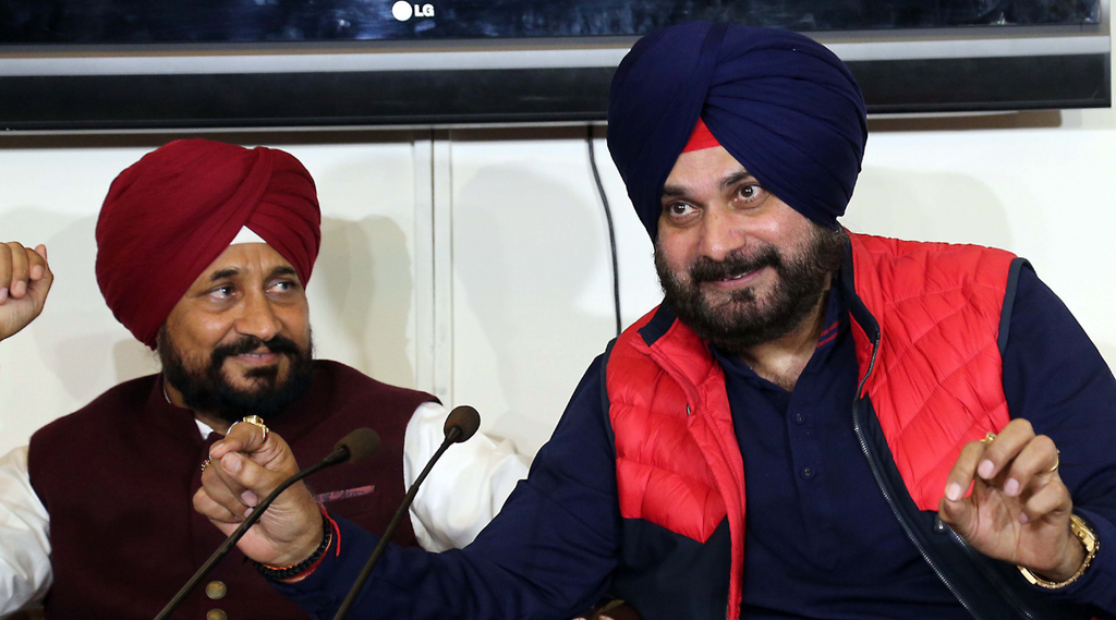 navjot singh sidhu, charanjit singh channi, punjab
