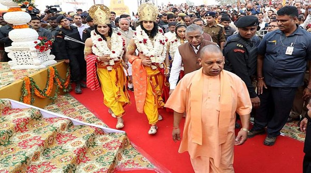 दीपोत्सव के समय अयोध्या में योगी। एक्सप्रेस @ विशाल श्रीवास्तव दीपोत्सव के समय अयोध्या में योगी। एक्सप्रेस @ विशाल श्रीवास्तव