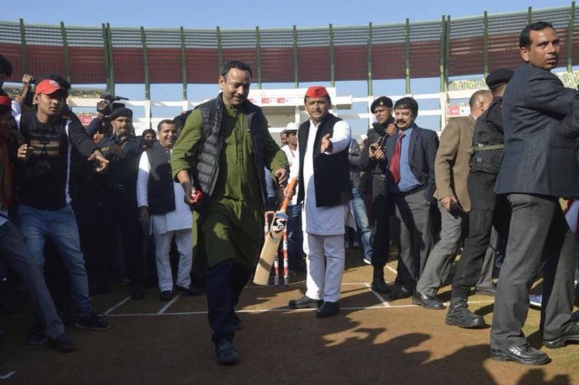 Anurag Bhadauria and Akhilesh Yadav