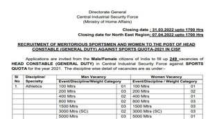 CISF Recruitment 2022। CISF। CISF Jobs