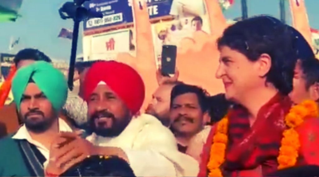 CM Channi, priyanka gandhi
