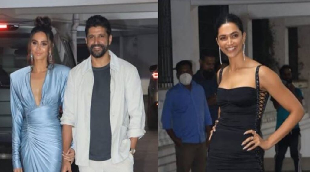 Farhan Akhtar, Shibani Dandekar, Deepika Padukone