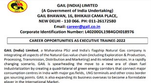 executive trainee, gailonline.com