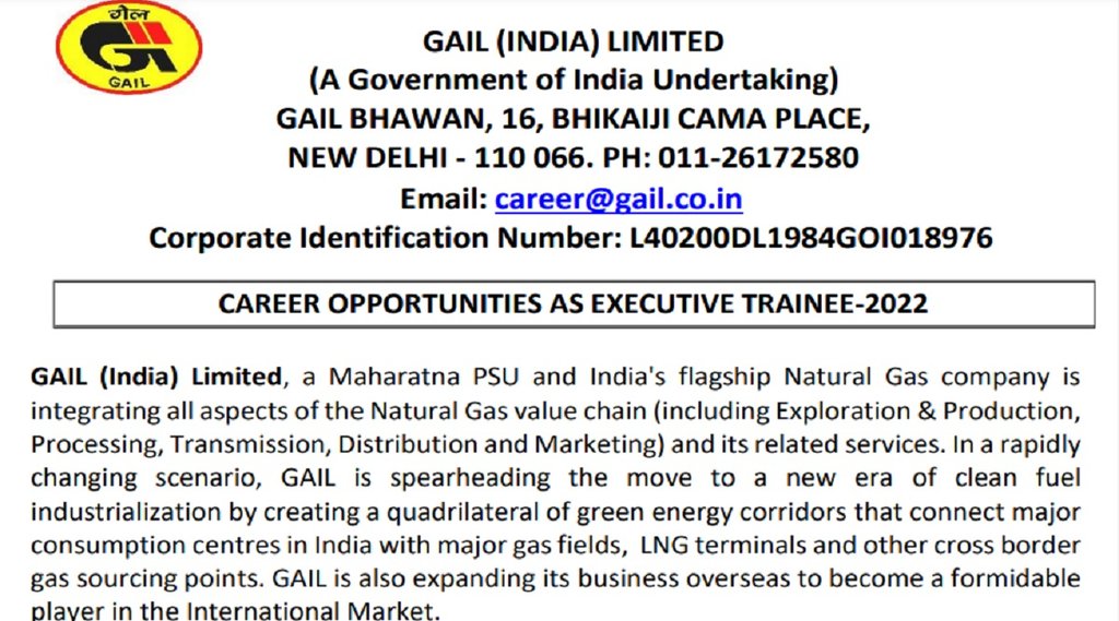 executive trainee, gailonline.com