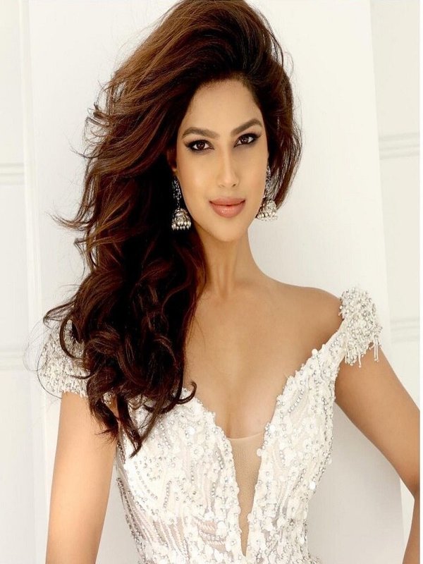 HARNAZ SANDHU IN TRANSPARENT GOW