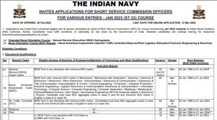 Indian Navy, Indian Navy SSC Officer, Indian Navy Job