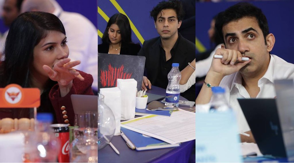 Kaviya Maran Aryan Khan Suhana Khan Janhvi Chawla Gautam Gambhir SRH KKR LSG
