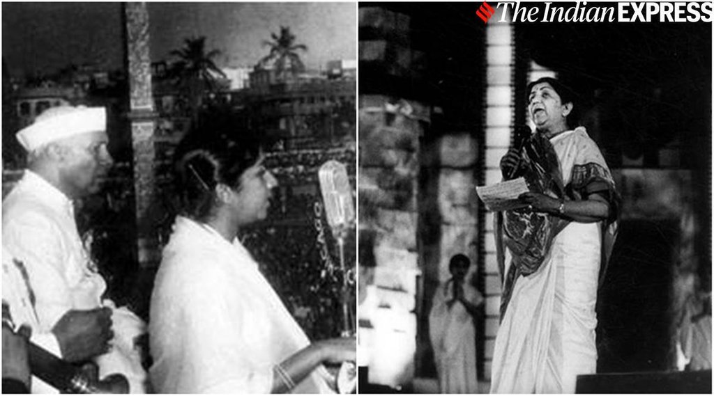 Lata-Mangeshkar, Lata-Mangeshkar ae mere watan ke logon, jawaharlal nehru,