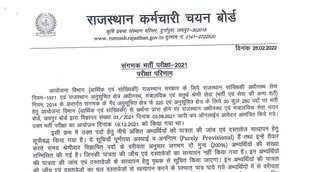 RSMSSB, RSMSSB Result, Govt Job 2022
