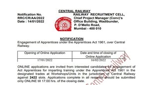 Railway Recruitment 2022। Railway Jobs। Railway Vacancy