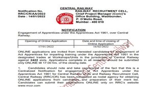 Railway Recruitment 2022। Indian Railway। Railway Jobs