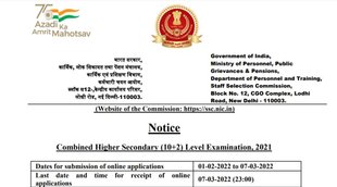 SSC, SSC CHSL 2021, SSC CHSL Exam 2021