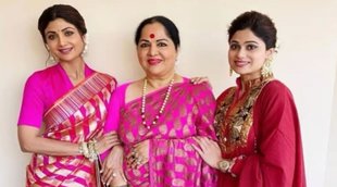 Shilpa Shetty, Shamita Shetty, Sunanda Shetty