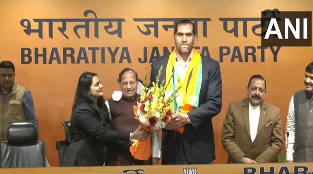 BJP, The Great Khali, Election, Wrestler