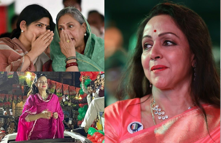 हेमा मालिनी बलिया में बीजेपी प्रत्याशी दयाशंकर सिंह के लिए तो जया बच्चन और डिंपल यादव के साथ ही अमीषा पटेल भी सपा प्रत्याशी के लिए मैदान में नजर आ चुकी हैं।