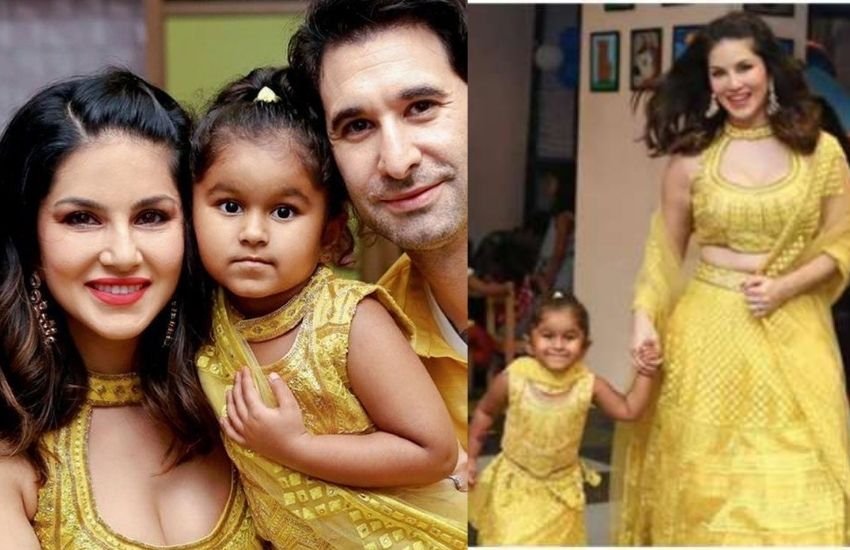 बता दें कि सनी अधिकतर ही अपनी बेटी के ड्रेस से ट्यूनिंग करती हैं।