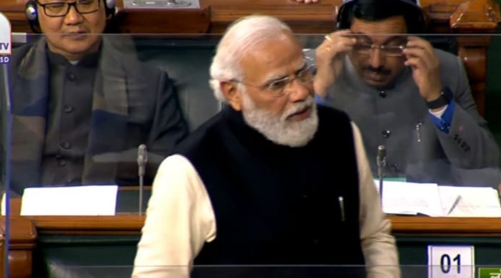 pm modi in loksabha, parliament, narendra modi, budget, congress