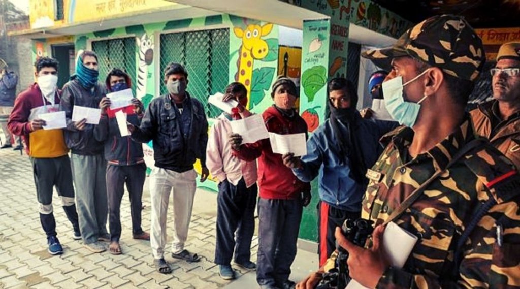 Voting line, UP election 2022