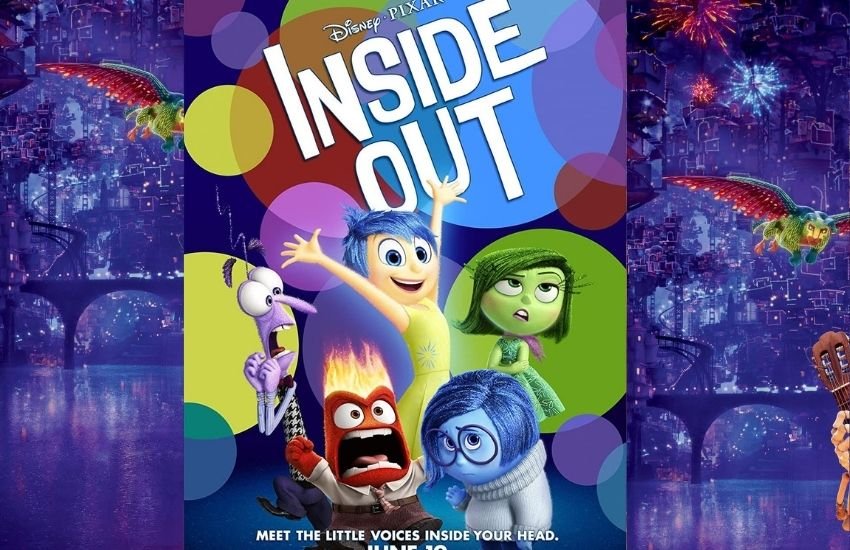 इनसाइड आउट फिल्म डिज्नी+हॉटस्टार पर है। यह 11 साल की रिले की कहानी है इस फिल्म में रिले की आंतरिक भावनाओं को पात्रों के रूप में दिखाया गया है- ख़ुशी,दुःख, गुस्सा, डर और नफरत।इस फिल्म में बताया गया है कि इन भावनाओं से कैसे व्यवहार निर्धारित होता है।
