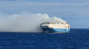 cargo ship fire, porsche car fire,