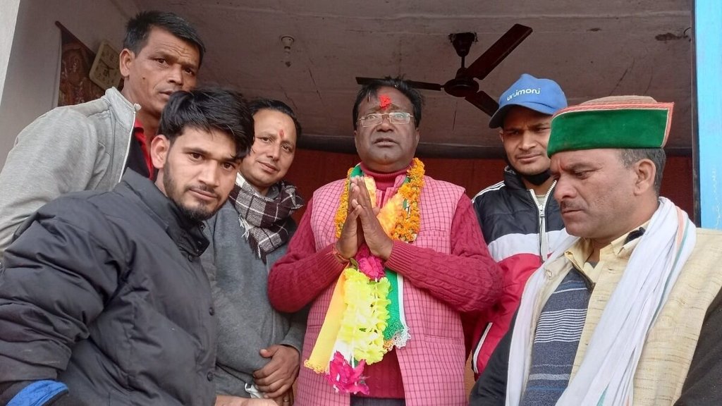 उत्तराखंड के घनसाली से कांग्रेस उम्मीदवार धनीलाल शाह (फोटो: ट्विटर/ vinnu_raja)