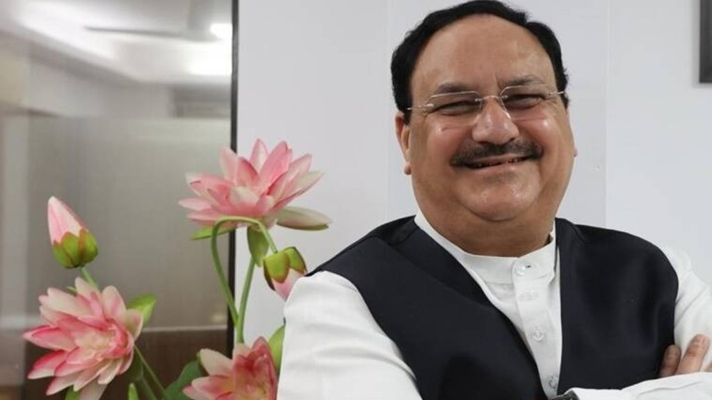 भाजपा के राष्ट्रीय अध्यक्ष जे पी नड्डा ने रोजगार के आंकड़ों को लेकर कहा कि हमें इनपर विश्वास नहीं है। (एक्सप्रेस फोटो: रेणुका पूरी)