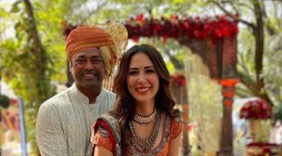 kim sharma, leander peas, kim and leander,