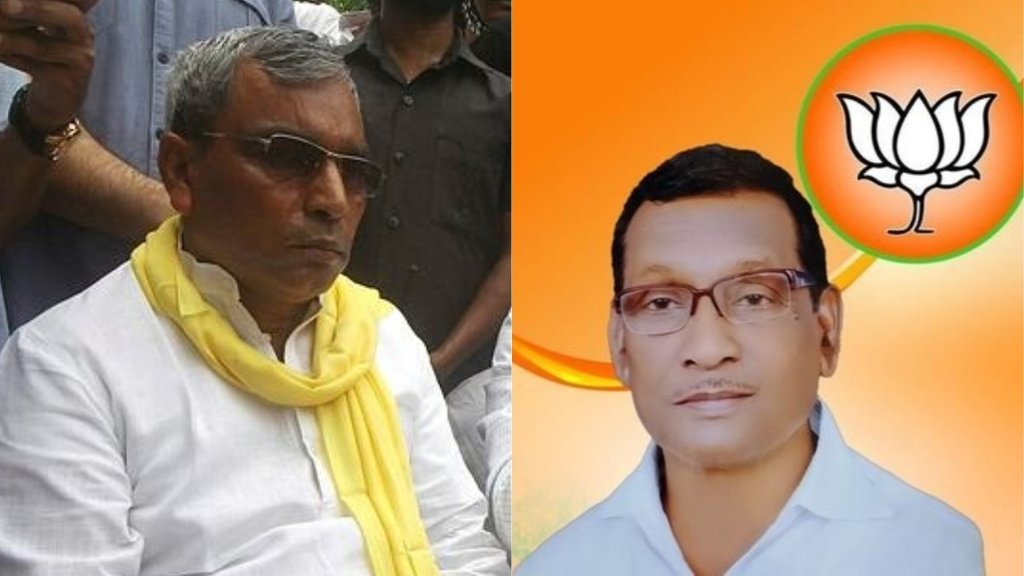 भाजपा ने ओम प्रकाश राजभर के खिलाफ पूर्व विधायक कालीचरण राजभर को उतारा है। (एक्सप्रेस फोटो/ ट्विटर: kalicharan7678)