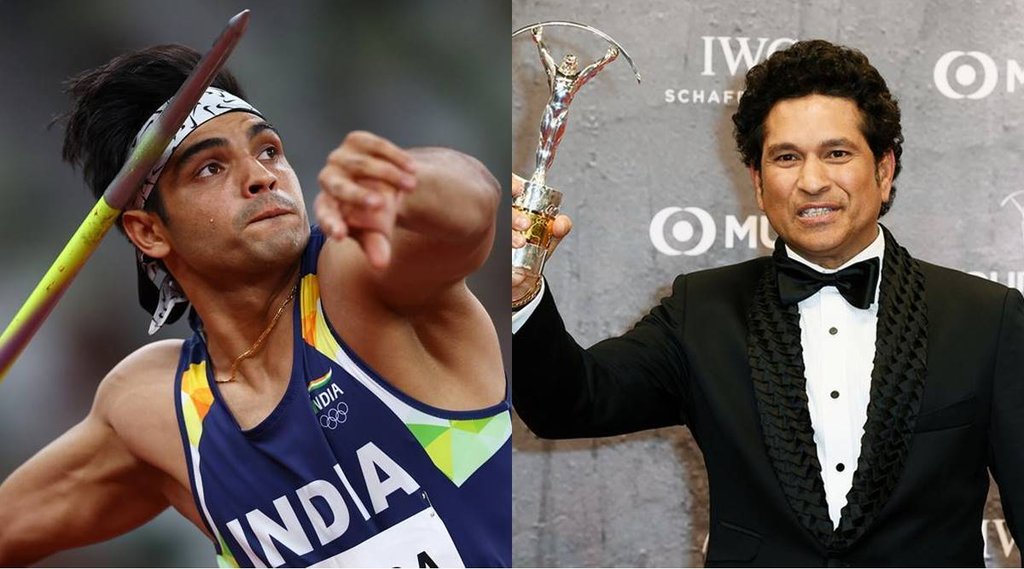 Neeraj Chopra Laureus Awards, Sachin Tendulkar Laureus Awards, Neeraj Chopra Sachin Tendulkar, Laureus Awards
