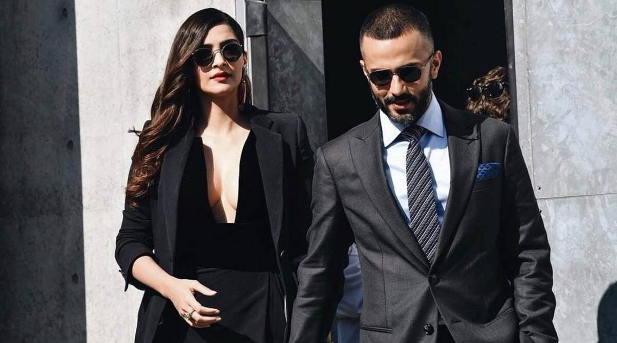 sonam kapoor, anand ahuja, sonam kapoor with husband,