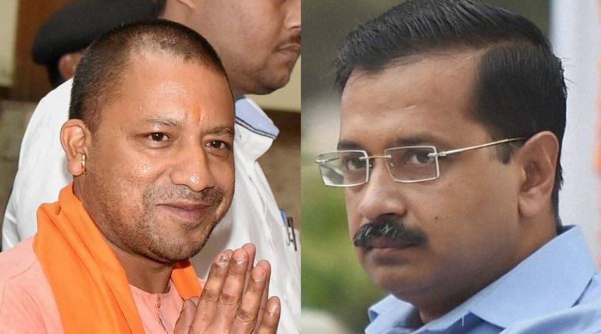 yogi adityanath, arvind kejriwal,