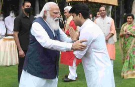 Scindia Modi| Narendra modi| PM with Jyotiraditya Photo