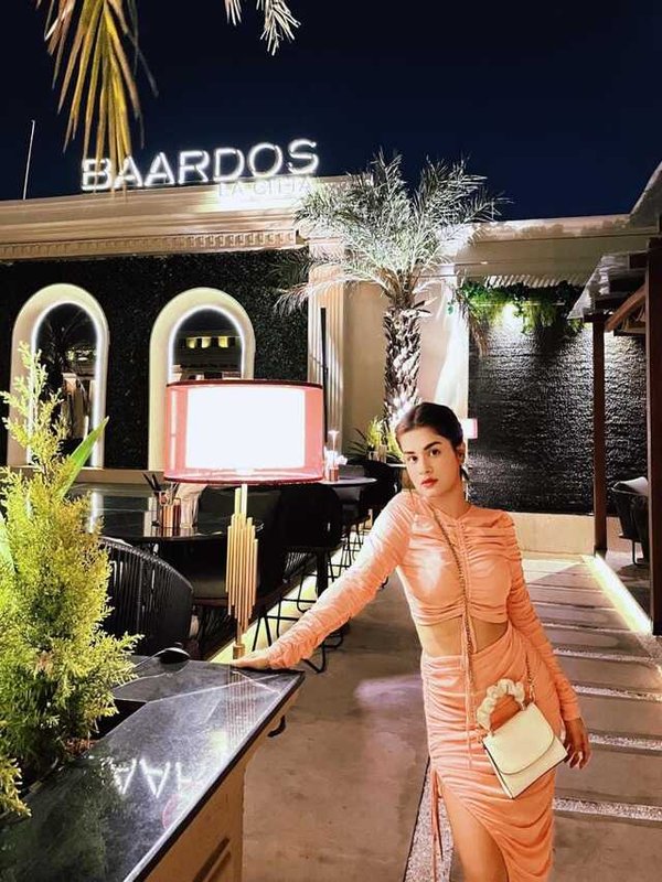 AVNEET KAUR IN PEACH OUTFIT