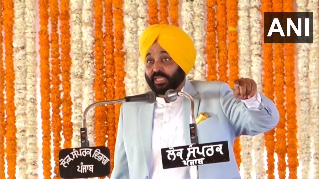 पंजाब के मुख्यमंत्री भगवंत मान। (फोटो- एएनआई)