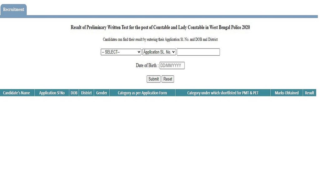 Constable Result 2021-22, Constable Result 2022, WBP Constable Result 2021-22