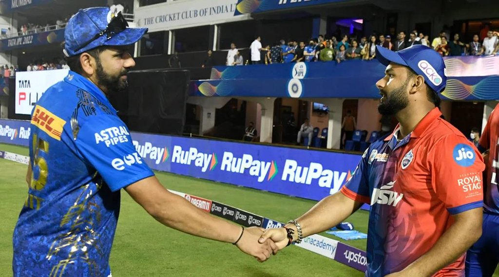 DC vs MI Rohit Sharma Rishabh Pant IPL 2022