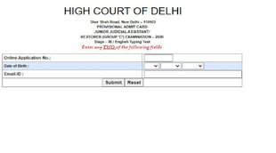 Delhi High Court Admit Card 2022, Delhi High Court exam 2022, highcourtdelhi.nic.in