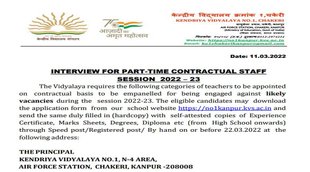 KVS Recruitment 2022
