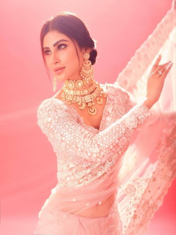 Mouni roy in saree