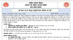NHM, NHM Vacancy, NHM Job 2022