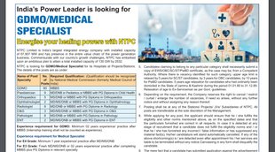 NTPC Job, NTPC Vacancy, Govt Job