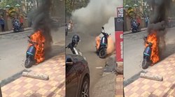Ola Electric Scooter में लगी आग, बीच सड़क पर धू-धू कर जलने लगा स्कूटर, खूब वायरल हो रहा वीडियो