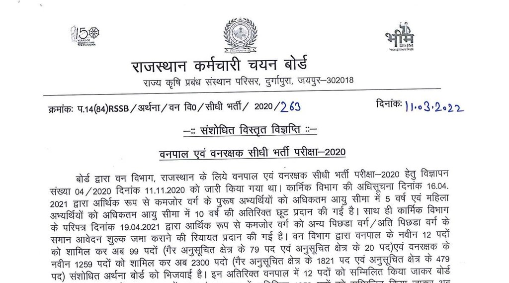 RSMSSB, RSMSSB Job 2022, RSMSSB Vacancy, RSMSSB Job Notification