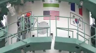 Ukraine, Russia, Flags of US UK and Japan, Space Rocket, Tricolor of India, Putin