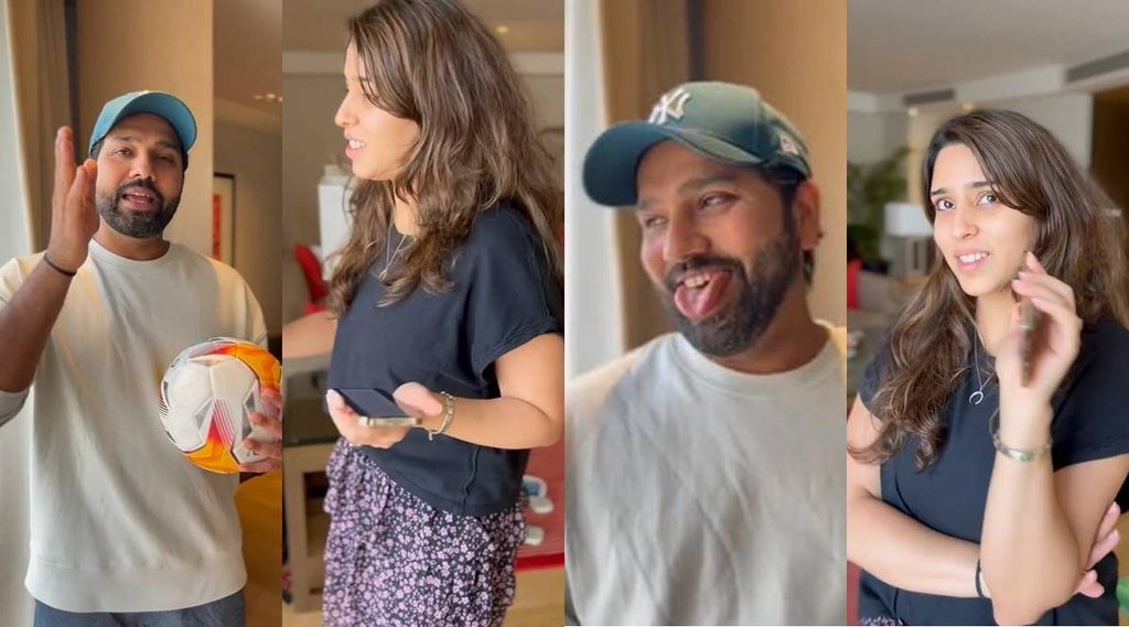 Rohit Sharma Ritika Sajdeh wishes everyone a very Happy Holi Got Confused Watch Video