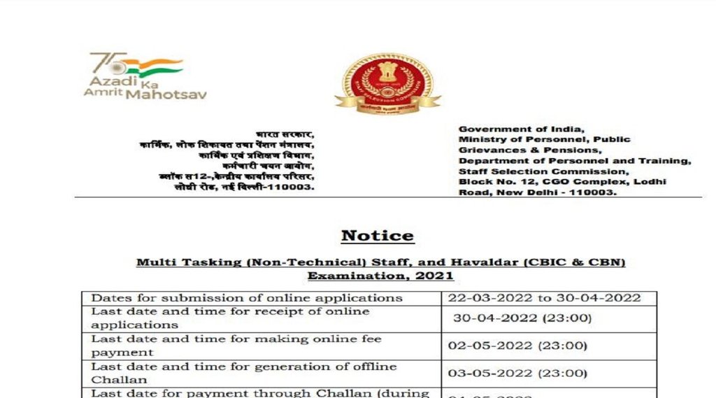 ssc mts recruitment 2022, ssc mts notification 2022,ssc mts 2022