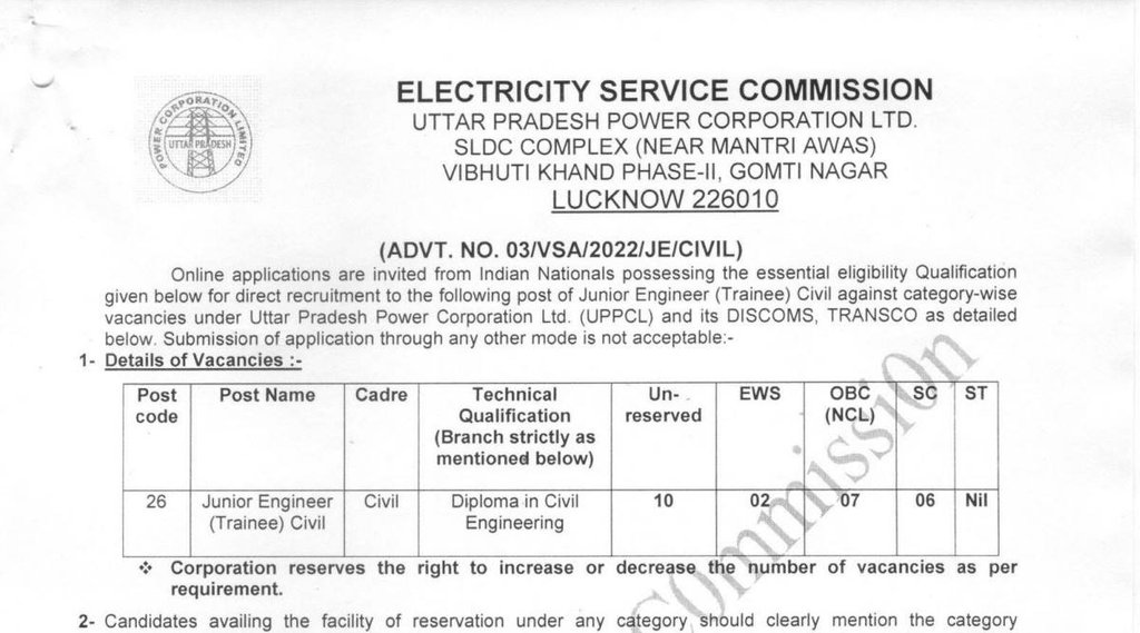 UPPCL, UPPCJ Job, UPPCL Vacancy