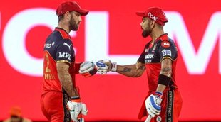 Virat Kohli Glenn Maxwell of Royal Challengers Bangalore IPL 2022 RCB All Rounder RCB Opener