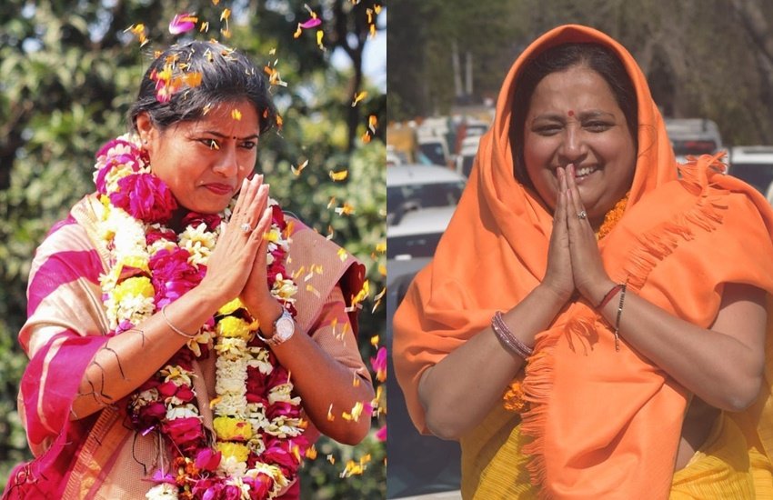 यूपी में एक बार फिर से योगी आदित्यनाथ मुख्यमंत्री (Yogi Adityanath) की शपथ लेने वाले हैं। इस चुनाव में बीजेपी (BJP) को फिर से बहुमत मिला है। इस यूपी विधानसभा चुनाव में कई दिग्गज नेताओं को पराजय का सामना करना पड़ा है। इनमें से कुछ को महिला नेताओं से पराजय मिली। आइए जानते हैं नाम: